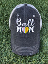 Ball Mom Half Baseball Half Softball Baseball MOM Softball MOM Hat -272