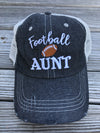 Football Aunt Mesh Embroidered MESH Hat Trucker Hat Cap