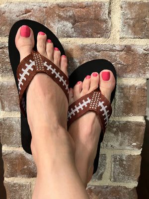 Fabric flip flops womens on sale