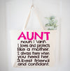 Aunt Definition Tote Bag Gift Bag