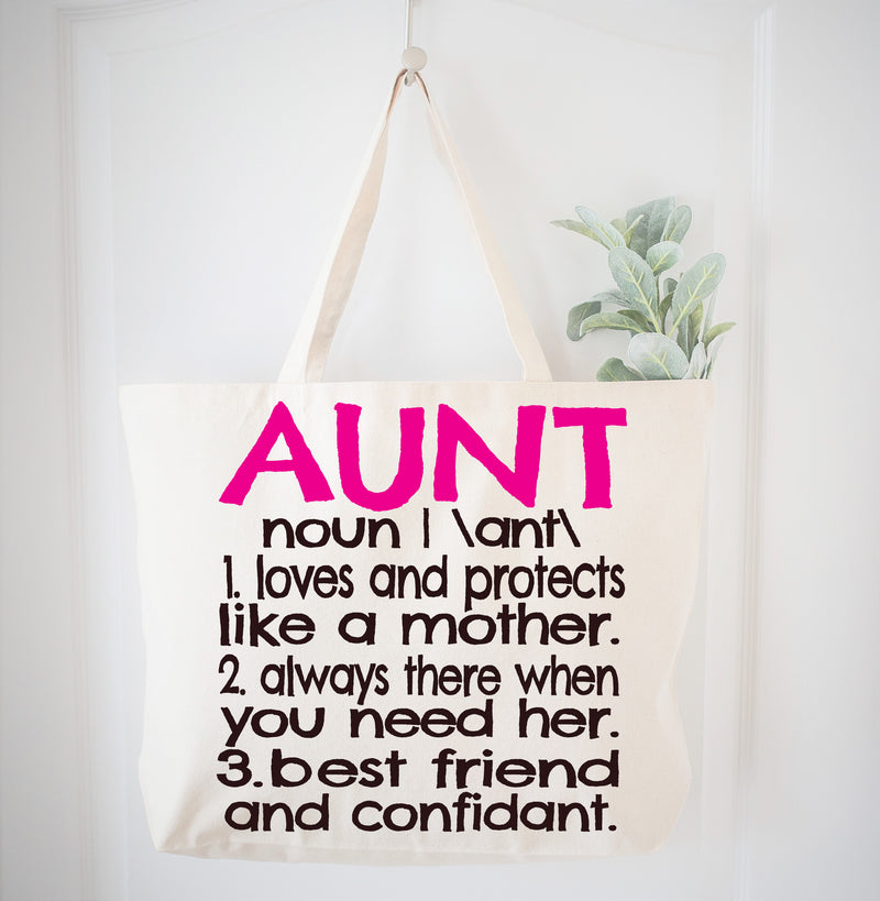 Aunt Definition Tote Bag Gift Bag