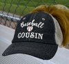 Baseball Cousin MESSY BUN HIGH PONYTAIL Mesh Embroidered MESH Hat Trucker Hat Cap -231
