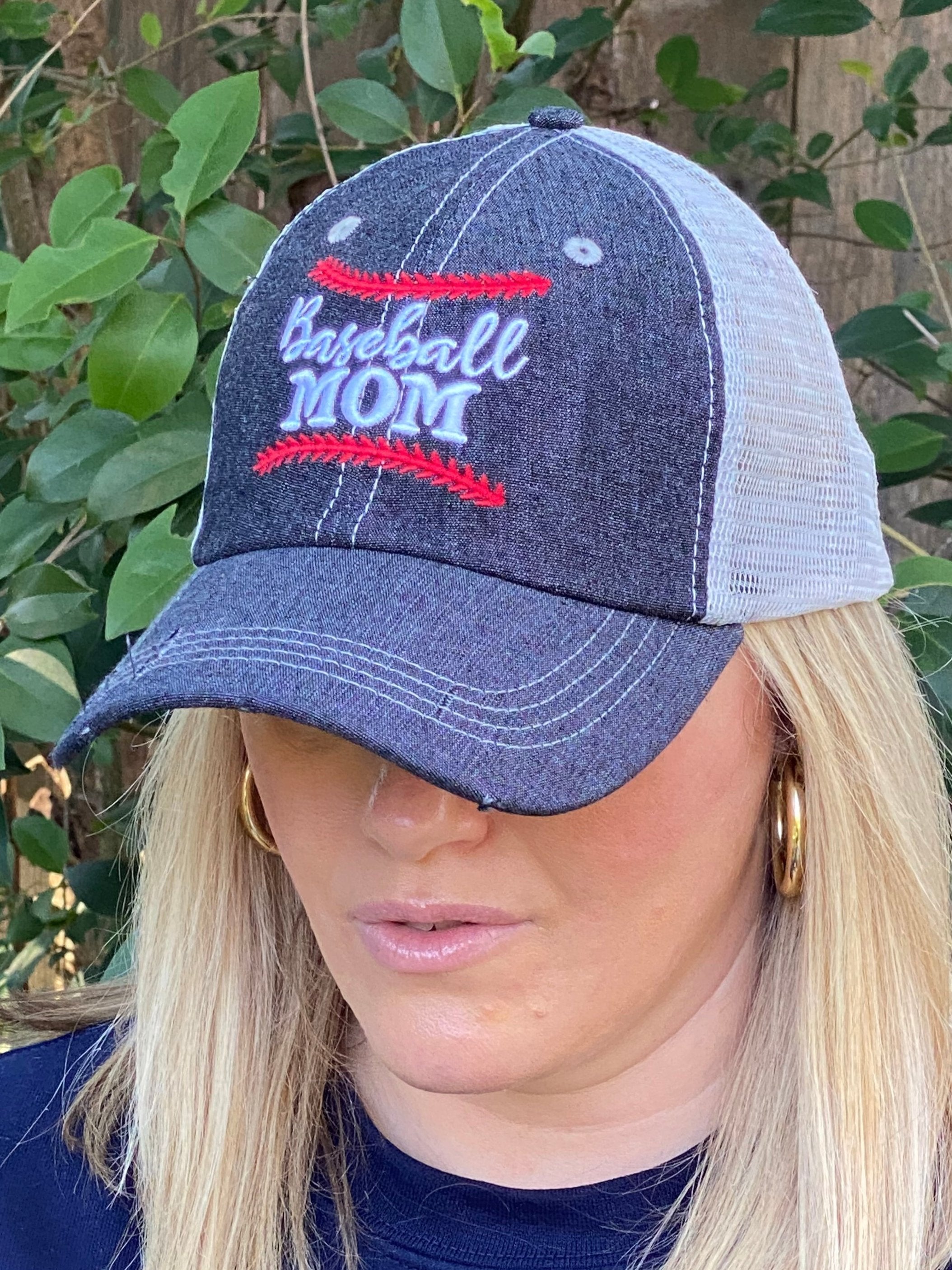 Baseball MOM Embroidered Hat -206
