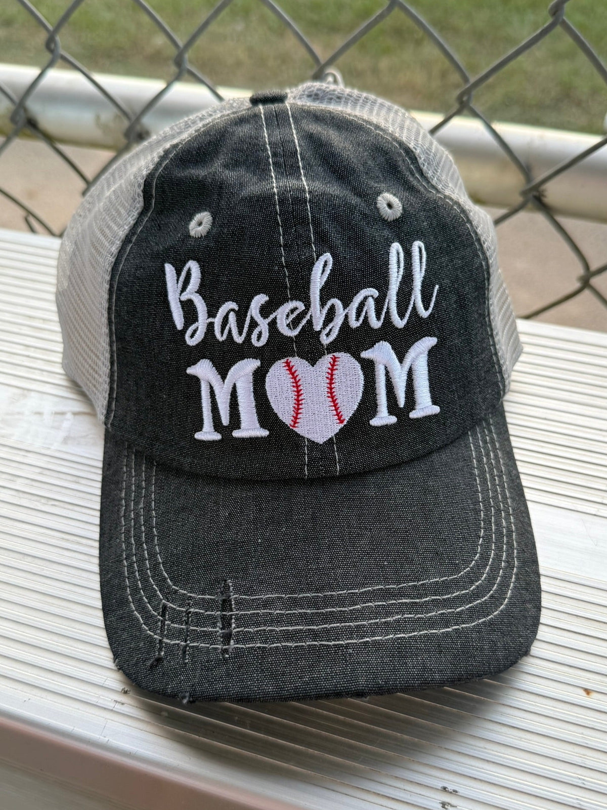 Baseball Mom Mesh Embroidered MESH Hat Trucker Hat Cap -202