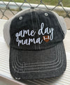 Game Day Mama Football Mom Hat MessyBun High Pony Tail