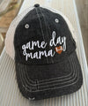 Game Day Mama Football Mom Hat MessyBun High Pony Tail