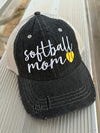 Softball MOM Hat Softball LOVE Softball MOM Embroidered MESH Hat Trucker Hat Cap -238