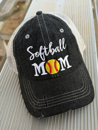 SOFTBALL MOM Hat -236