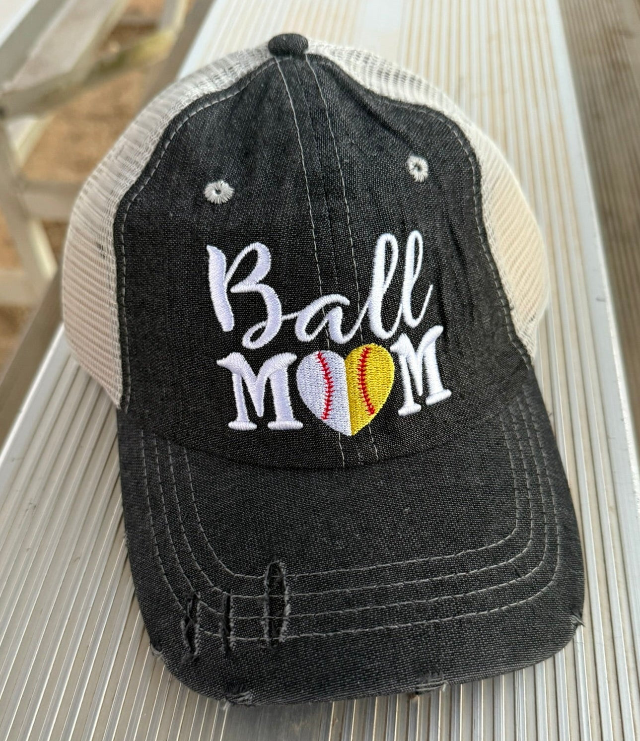 Ball Mom Half Baseball Half Softball Baseball MOM Softball MOM Hat -272