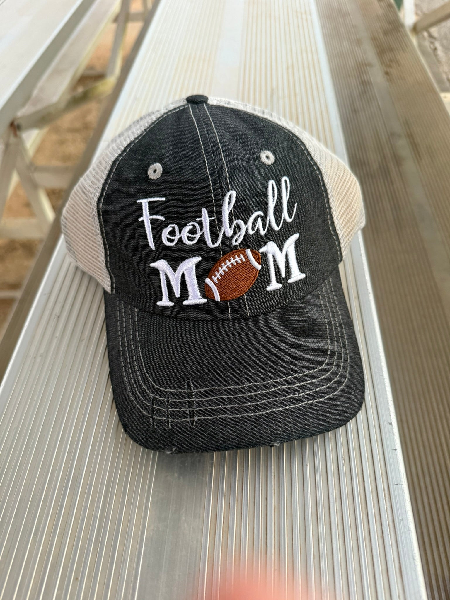 Football MOM Embroidered Hat
