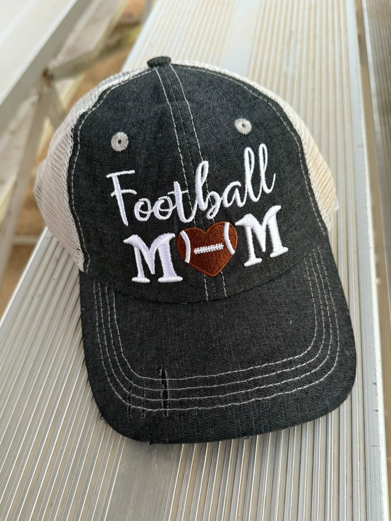 Football MOM Embroidered Hat