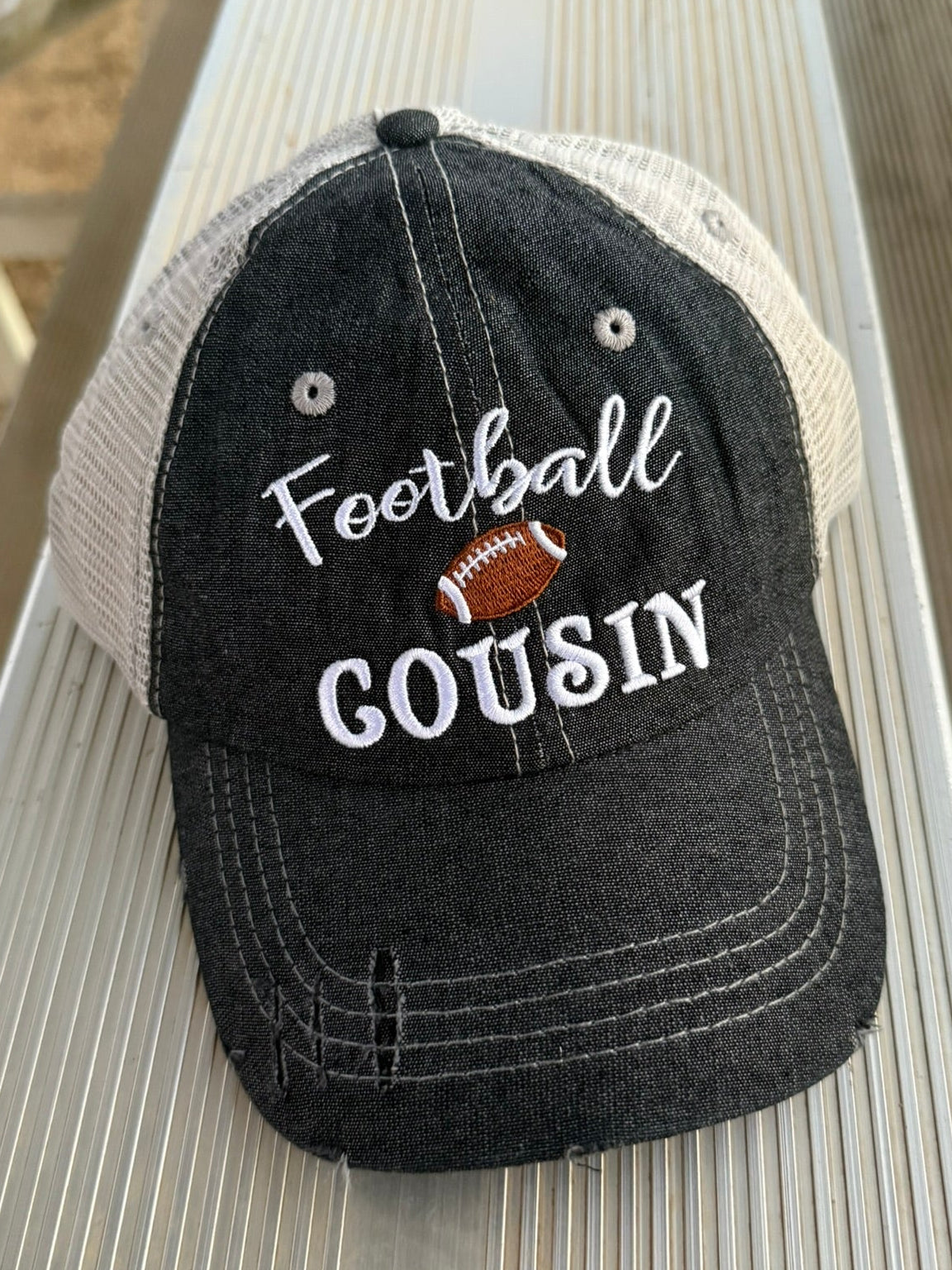 Football Cousin Embroidered Hat -312
