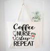 Coffee Nurse Sleep Repeat Nursing Tote Bag Gift Bag