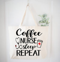 Coffee Nurse Sleep Repeat Nursing Tote Bag Gift Bag