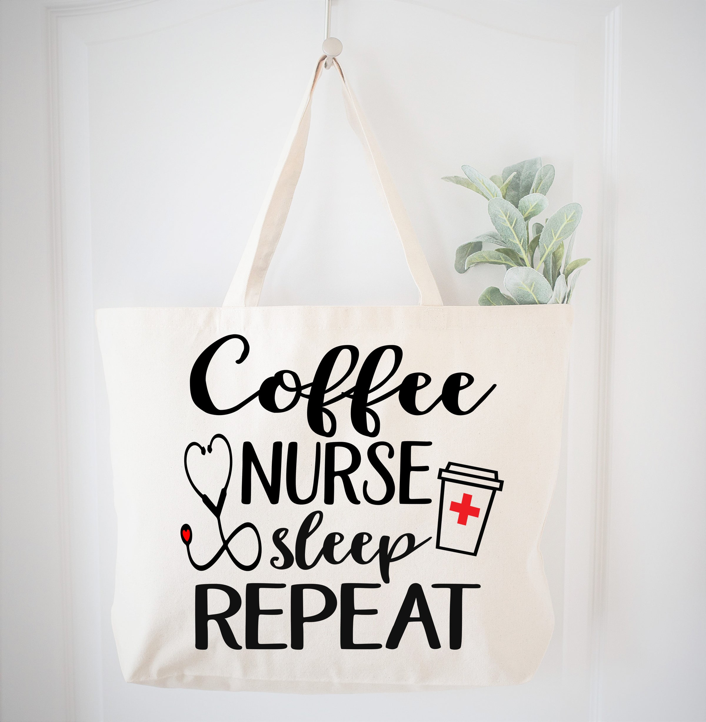 Coffee Nurse Sleep Repeat Nursing Tote Bag Gift Bag