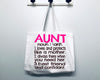 Aunt Definition Tote Bag Gift Bag