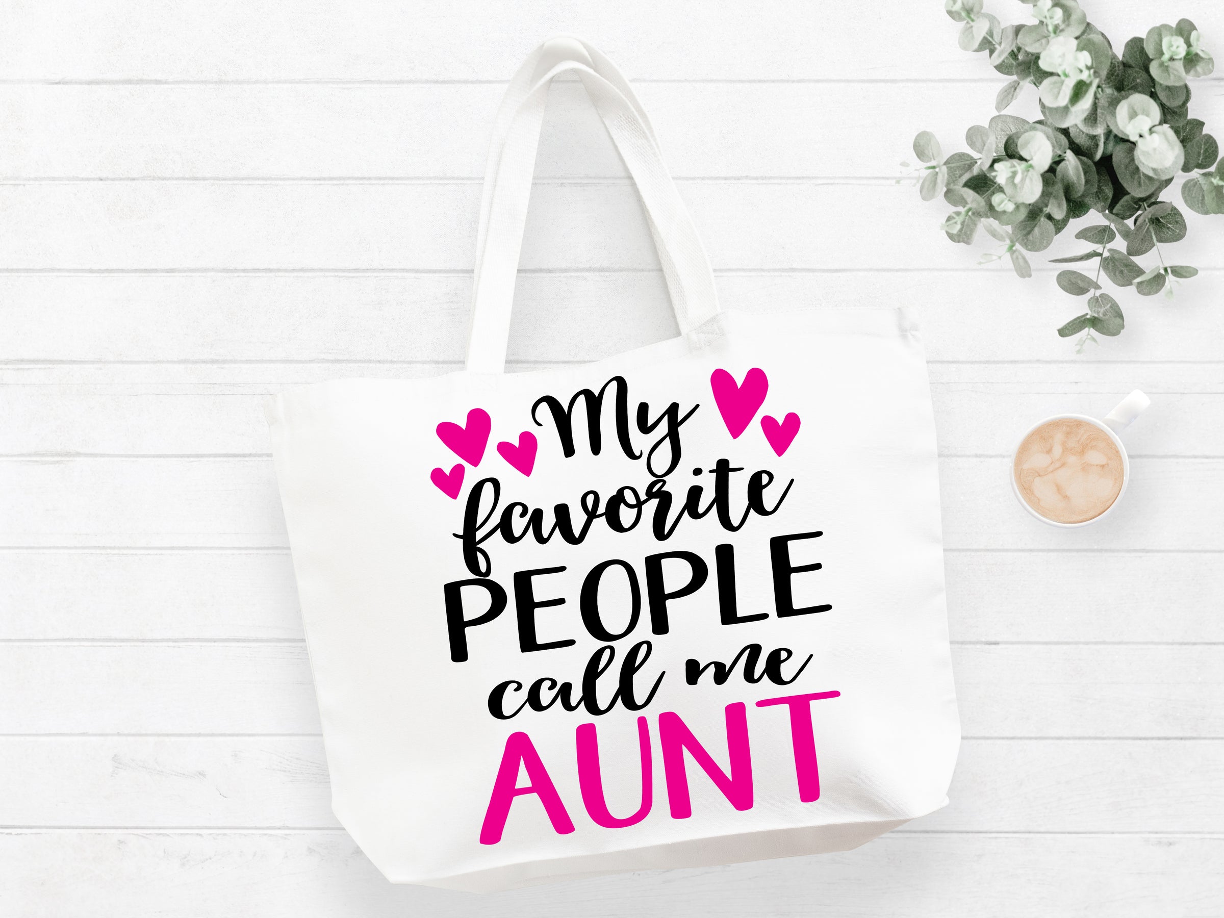 My Favorite People Call Me Aunt Tote Bag Gift Bag