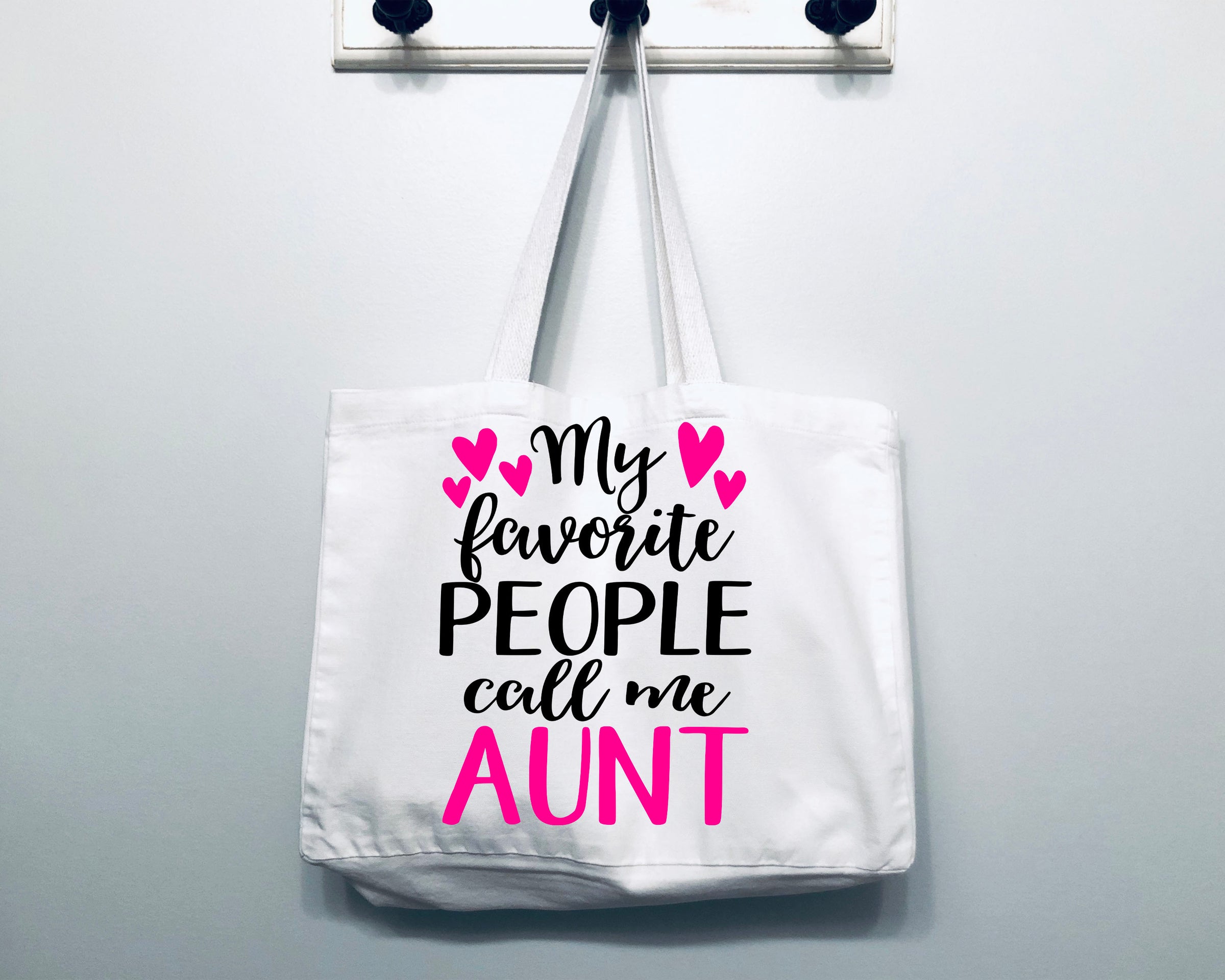 My Favorite People Call Me Aunt Tote Bag Gift Bag