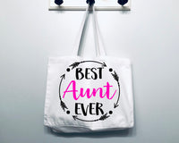 Best Aunt Tote Bag Gift Bag