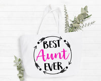 Best Aunt Tote Bag Gift Bag