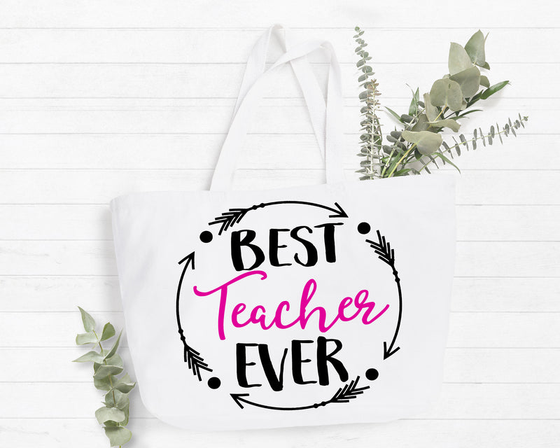 Best Teacher Ever Tote Bag Gift Bag