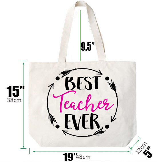 Best Teacher Ever Tote Bag Gift Bag