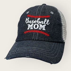 Baseball MOM Embroidered Hat -206