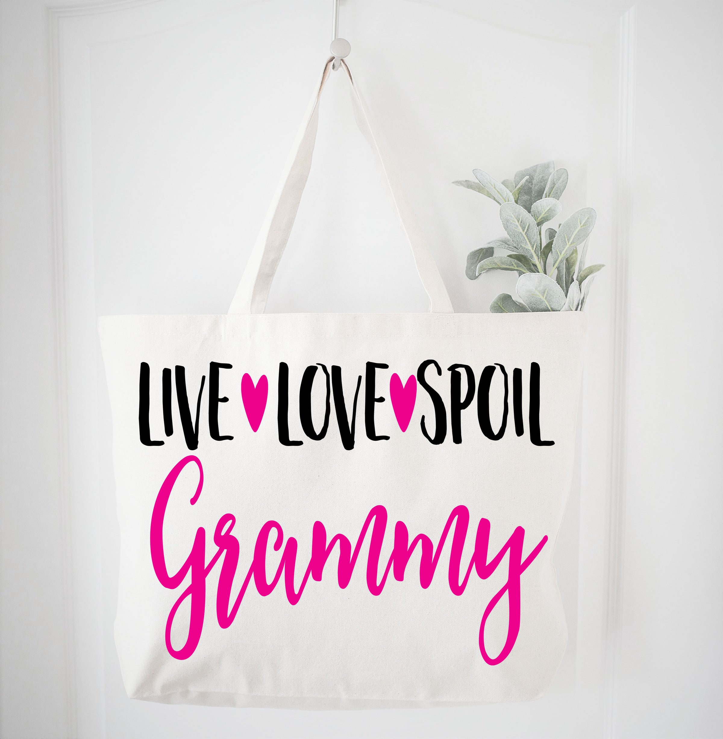 Live Love Spoil Grammy Tote Bag Gift Bag