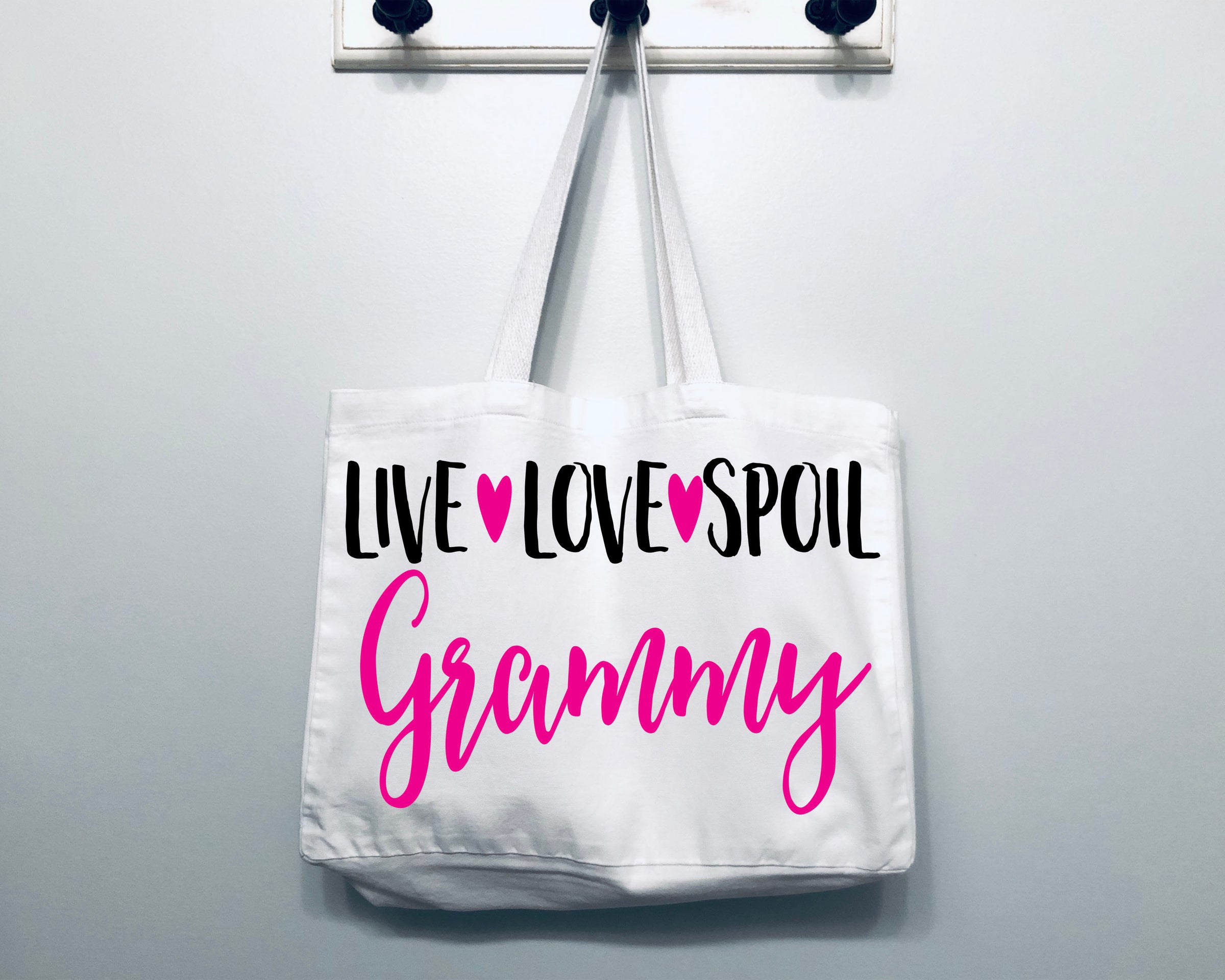 Live Love Spoil Grammy Tote Bag Gift Bag