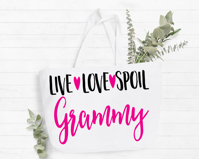 Live Love Spoil Grammy Tote Bag Gift Bag