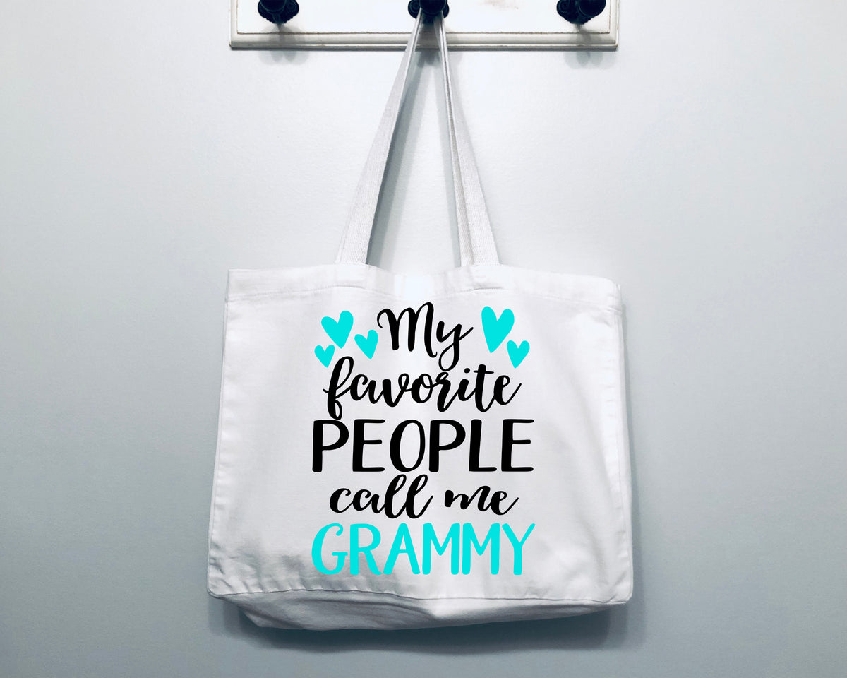 My Favorite People Call Me Grammy Tote Bag Gift Bag