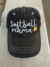 Softball Mama Softball Mom Mesh Embroidered MESH Hat Trucker Hat Cap -264