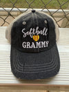Softball Grammy Mesh Embroidered MESH Hat Trucker Hat Cap -254