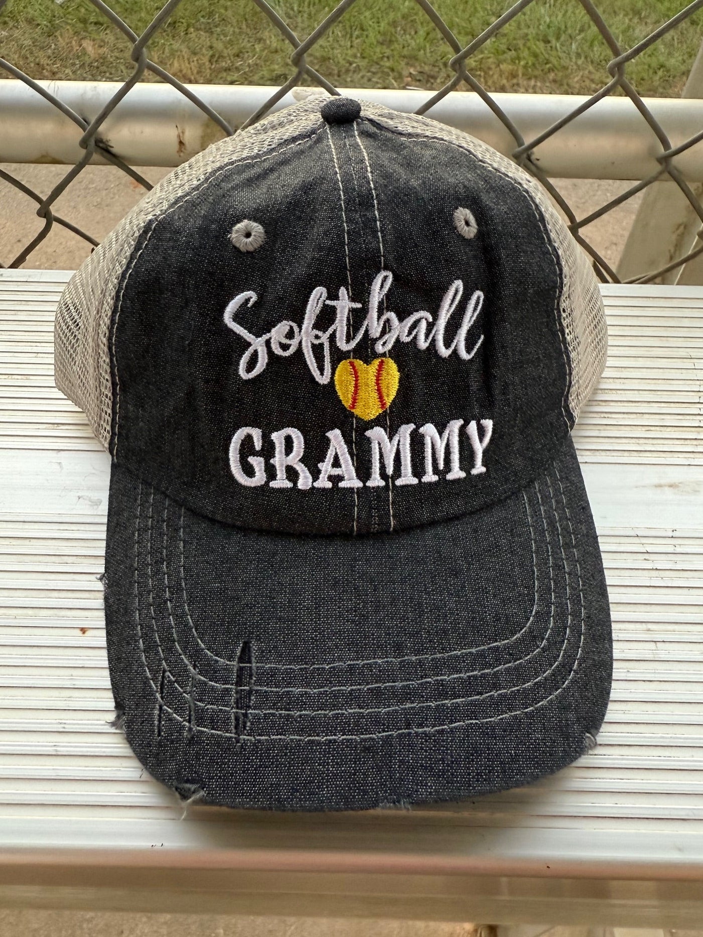 Softball Grammy Mesh Embroidered MESH Hat Trucker Hat Cap -254