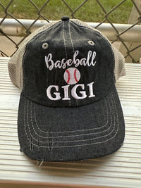 Baseball Gigi Grandma Mesh Embroidered MESH Hat Trucker Hat Cap -216