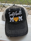Softball MOM Hat Softball LOVE Softball MOM Embroidered MESH Hat Trucker Hat Cap -238
