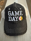Game Day Ball Mom Half Baseball Half Softball Baseball MOM Softball MOM Hat -280