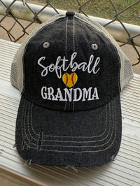 Softball Grandma Mesh Embroidered MESH Hat Trucker Hat Cap -260