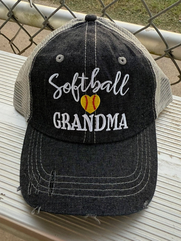 Softball Grandma Mesh Embroidered MESH Hat Trucker Hat Cap -260
