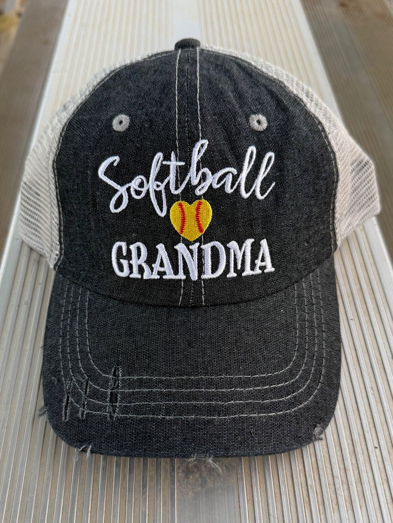 Softball Grandma Mesh Embroidered MESH Hat Trucker Hat Cap -260