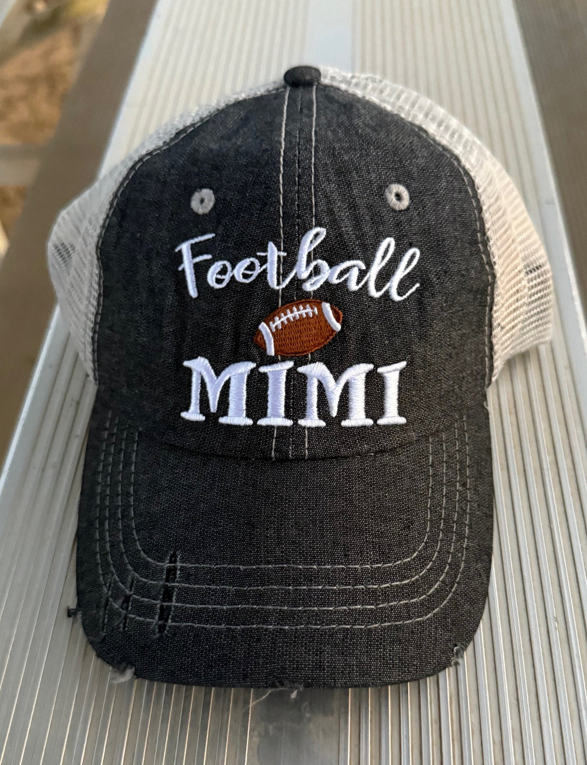 Football MIMI Grandma Mesh Embroidered Hat -510