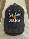 Softball Nana Mesh Embroidered MESH Hat Trucker Hat Cap -250