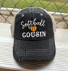 Softball Cousin Mesh Embroidered MESH Hat Trucker Hat Cap