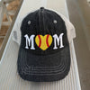 Softball MOM Hat Softball LOVE Softball MOM Softball Grandma Mimi Gigi Nana Aunt Sister Mesh Embroidered MESH Hat Trucker Hat Cap-240