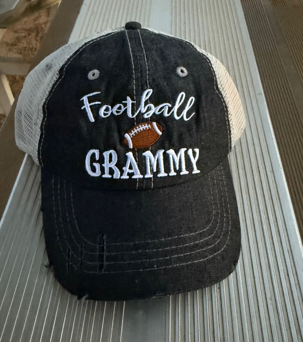 Football Grammy Embroidered Hat