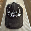 Baseball Mom Mesh Embroidered MESH Hat Trucker Hat Cap