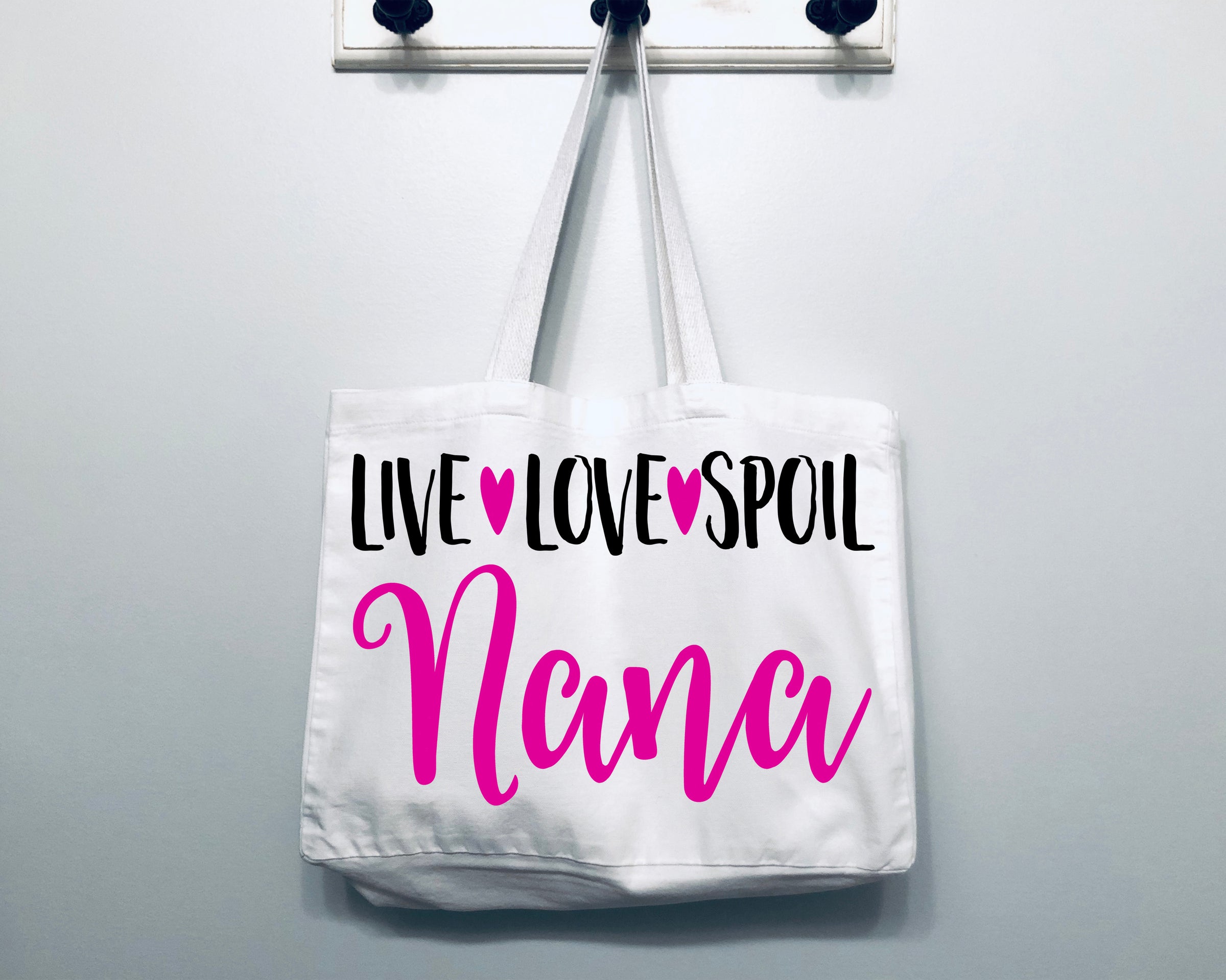 Live Love Spoil Nana Tote Bag Gift Bag