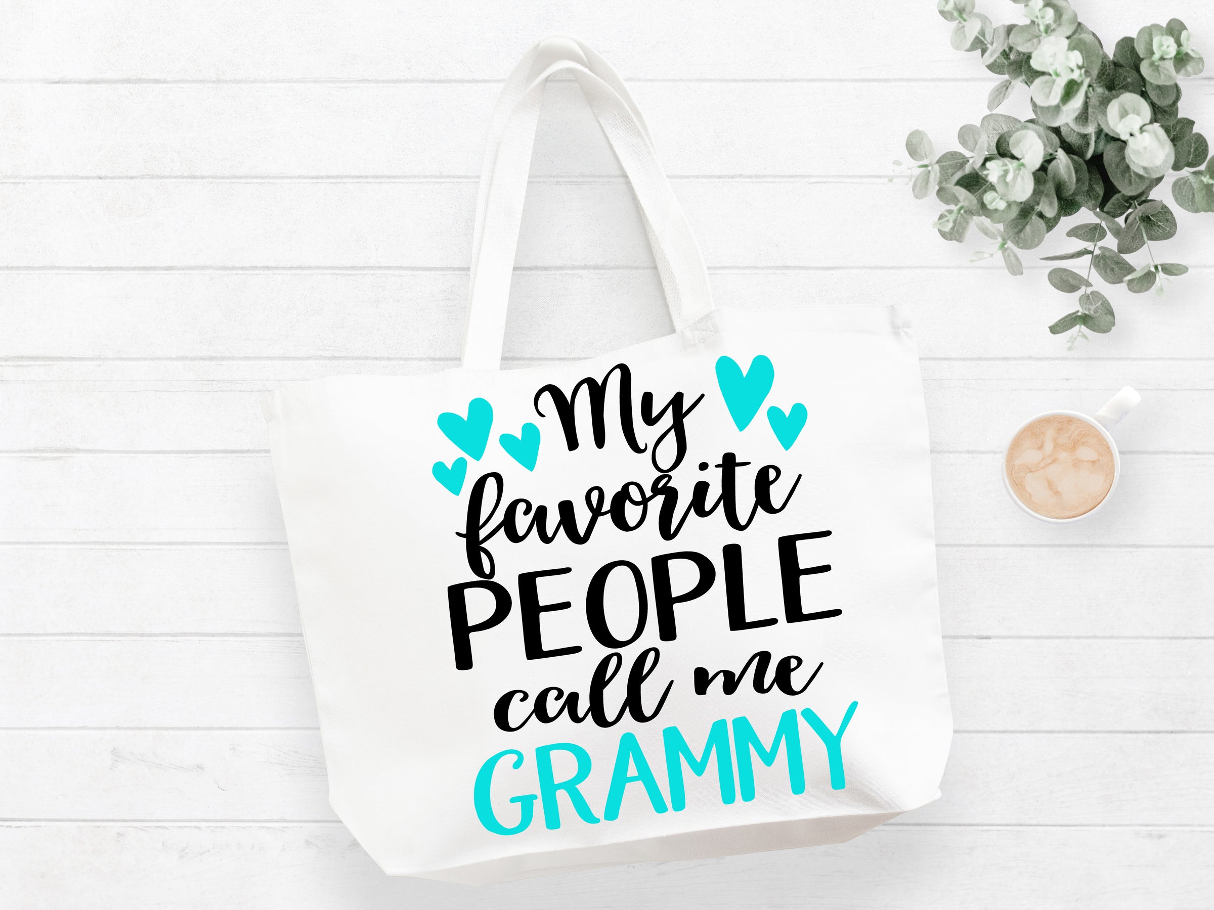 My Favorite People Call Me Grammy Tote Bag Gift Bag