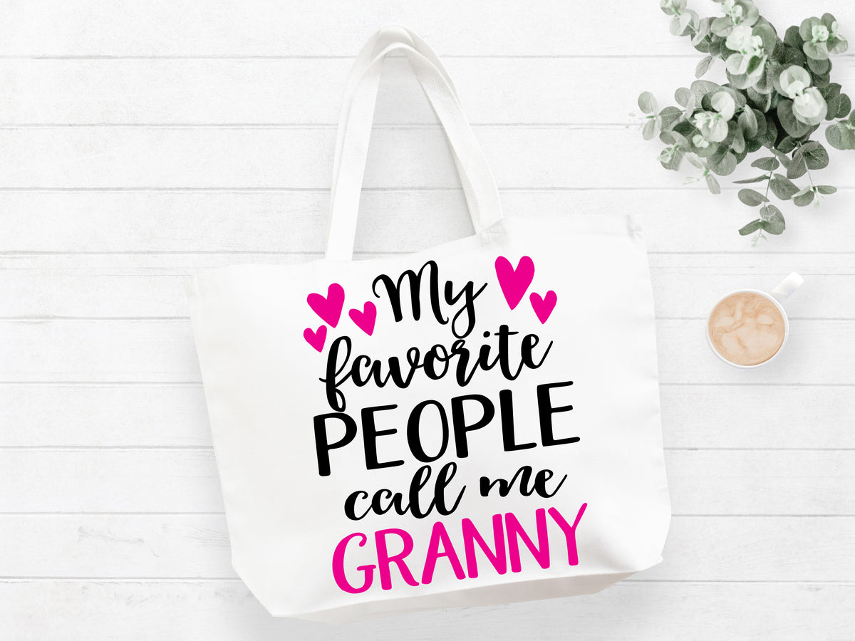 My Favorite People Call Me Granny Tote Bag Gift Bag