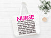Nurse Definition Tote Bag Gift Bag